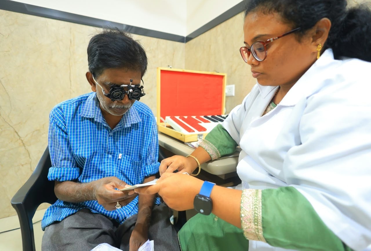 Doctor consultation during the camp