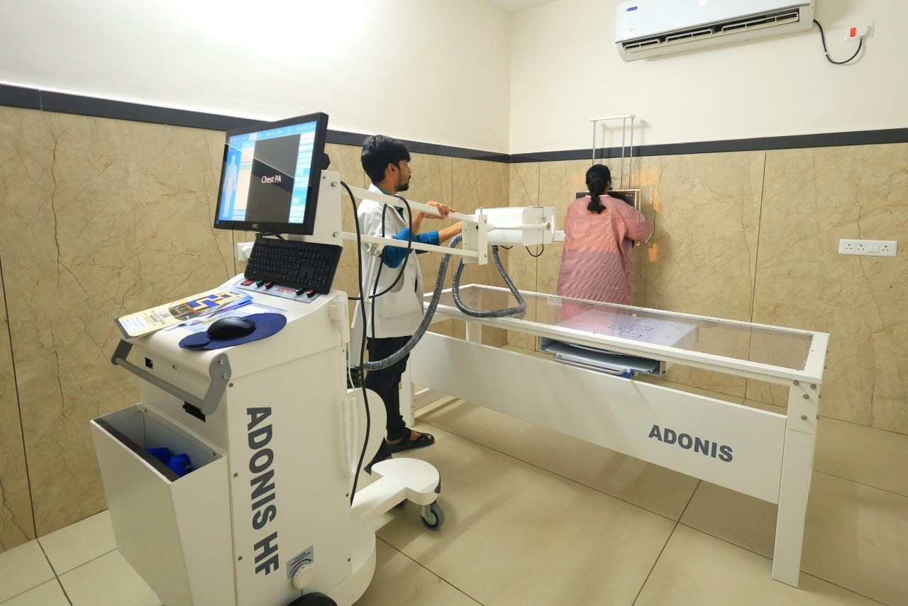 X-ray facility available at the camp