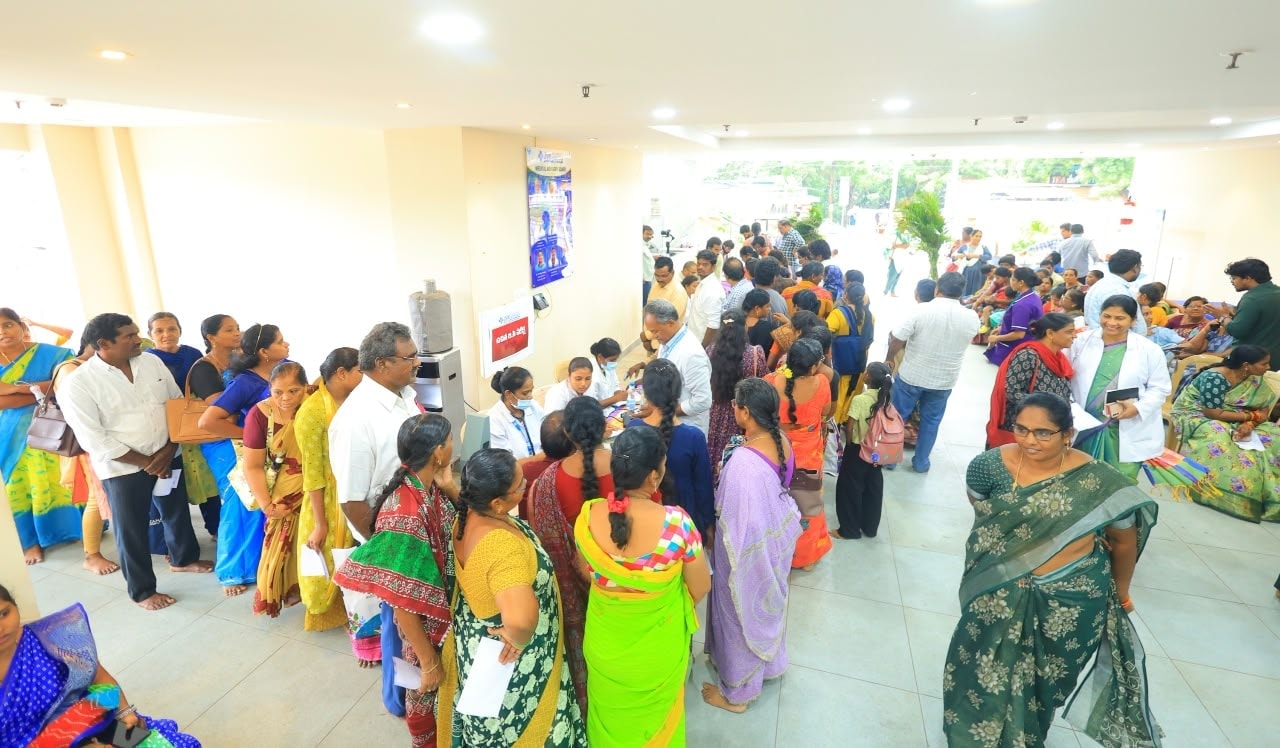 Large turnout at the medical camp